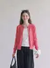 Cardigan de Punto de Cuello Redondo de Botones Sencillos Estilo Coreano Holgado Adelgazante para Primavera y Otoño 2026 Abrigo Suéter Versátil para Mujer Top 7336