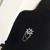 Broche Universal Estilo Marítimo com Corrente e Borla de Âncora Insígnia de Terno Tendência Japonesa e Coreana