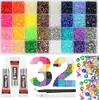 Venta al por mayor transfronteriza de diamantes de resina de colores para caramelos de 3 mm/4 mm/5 mm, juego de colores mixtos, diamantes de resina para decoración de uñas