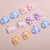 Zorro de Nueve Colas Colorido Lindo Resina Pequeños Accesorios DIY Accesorios para el Cabello Pasador Funda de Teléfono Parche Llavero Colgante Materiales
