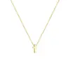 Corrente de Caixa de Aço Inoxidável Pequena Mini Cruz Colar Corrente de Cruz Ouro 18K Pingente Cruz Piercing Colar