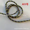 Cuerda Redonda de Poliéster con Núcleo Retorcido, Patrón de Puntos de Colores, 5mm de Espesor, Cuerda Miu Resistente al Desgaste para Tejido Hecho a Mano DIY, Colgante, Cinturón, Cuerda para Sombrero, Cordón