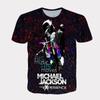 Michael Jackson Estampado Digital 3D Exportación Europea y Americana Camiseta de Hombre Verano Casual