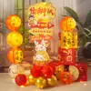 Decoración de Festival de Medio Otoño y Día Nacional Señal Guía de Carretera Caja de Pilas Escena de Ambiente de Tienda de Centro Comercial Pared de Fondo Adornos de Tablero Kt