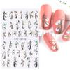 2022 Novos adesivos de Nail Art em pistola de pulverização Cyber Celebrity French Smile Line Love Pendant Flower Flower Back Adesivo Adesivo