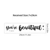 BR0170C Completo UV Inglés Arte Frases Cortas Mesa de Lavar Pegatina Autoadhesiva Baño Tocador Espejo Decoración