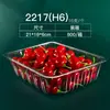 Cajas desechables para sushi, recipientes rectangulares para alimentos, loncheras transparentes, cajas de empaque para rollos de comida y fruta/verdura y carne, cajas para frutas