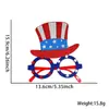 Decorações para o Dia da Independência Americana, Óculos, Fantasias para Festa Nacional, Adereços para Fotos, Armações de Óculos com Estrelas e Bandeira Vermelha, Branca e Azul