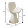 Taburete de Maquillaje Moderno y Sencillo Taburete de Tocador para Dormitorio Silla de Maquillaje Giratoria Silla con Respaldo Estilo Crema Silla para Tocador