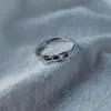 Anillo de plata con baño de oro cobre plata de Vietnam, anillo de lazo de plata, suministro de fábrica de comercio electrónico en vivo, venta al por mayor