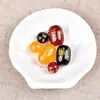 Ágata Preta Natural, Vermelha e Amarela Too S-Like J Contas Redondas Calcedônia Contas Cilindricas Grandes e Pequenas Contas Soltas Acessórios Pulseira DIY Atacado
