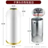 Bote de Basura de Gran Capacidad para Restaurantes Comerciales, Cafeterías y Tiendas de Té con Leche, Pastelerías de Postres, Balas de Acero Inoxidable, Personalización para Exteriores