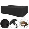 Tecido Oxford 210D Capa Impermeável para Móveis de Exterior Capa Protetora para Mesa e Cadeiras de Jardim Capa de Cadeira à Prova de Poeira Impermeável UV
