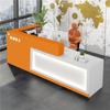 Caja registradora mostrador de bar de empresa esquina pintura mostrador frontal recepción peluquería salón de belleza banda de luz mostrador simple