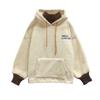Moletom de Pelúcia de Cordeiro Feminino Outono e Inverno 2022 Novo Solto Estilo Coreano Forrado com Fleece Espessado Falso Duas Peças Top com Capuz Jaqueta