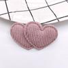 Otoño Nuevo Estilo Terciopelo Ligero núcleo doble amor accesorios para el cabello diy ropa zapatos bolso bufanda accesorios decoración