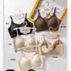 Lencería Sin Costuras Sensación de Piel Desnuda Soporte Suave Elevación Ropa Interior Femenina Sin Costuras Sin Varillas Soporte Lateral Invisible Sujetador Anti-caída