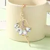 Llavero de ballet con incrustaciones de diamantes, colgante de niña bailarina de aleación, decoración para bolso de niñas, llavero de coche, pequeño regalo
