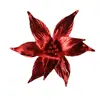 Decoración de Año Nuevo y Navidad 2026 Flores Cabezas de Flores Rojas Arreglo Floral de Boda Accesorios de Decoración Flores de Tela Artificial Simulación Piñas