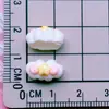 Mini Branco Pequeno Estilo Desenho Animado Brincalhão Material Artesanal Adesivos Cola Creme DIY Ovo Pochê Animal Acessórios de Resina