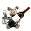 Oso Violento Portabotellas de Vino Tinto Adornos Lujo Ligero Hogar de Gama Alta Sala de Estar Aparador Vitrina Gabinete de Vino Decoraciones Sentido de Gama Alta
