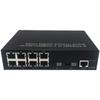 Conmutador de anillo Gigabit 2 Óptico 4/8 transceptor de fibra óptica eléctrica SFP redundante autorreparación núcleo de monitoreo de gestión WEB