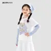 Ropa para Niñas Ropa Infantil Camiseta Falsa de Dos Piezas 2026 Primavera Nueva Elegante Top de Manga Larga para Niños Mayores Primavera y Otoño Top de Moda
