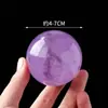Esfera de Amatista Brasileña Natural, Piedra Cruda de Amatista Pulida Esfera de Cristal de Siete Estrellas, Adorno para el Hogar Sala de Estar que Atrae la Riqueza