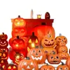 Decoración de Halloween Atmósfera Linterna de Calabaza Artículos para Exhibición en Ventanas Tiendas Decoraciones Luminosas Centro Comercial Merchandising Visual Accesorios para Fotos