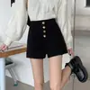 Shorts femininos populares 2026 primavera e outono novos cintura alta emagrecedor modernos perna larga calças casuais para uso ao ar livre