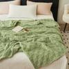 Manta gofre taffon nueva engrosada de terciopelo de leche manta para las cuatro estaciones manta de moda para la siesta chal manta al por mayor
