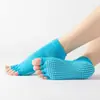 Meias de Yoga com Dedos Abertos para Mulheres Meias de Yoga com Dedos para Massagem Meias Esportivas com Dedos