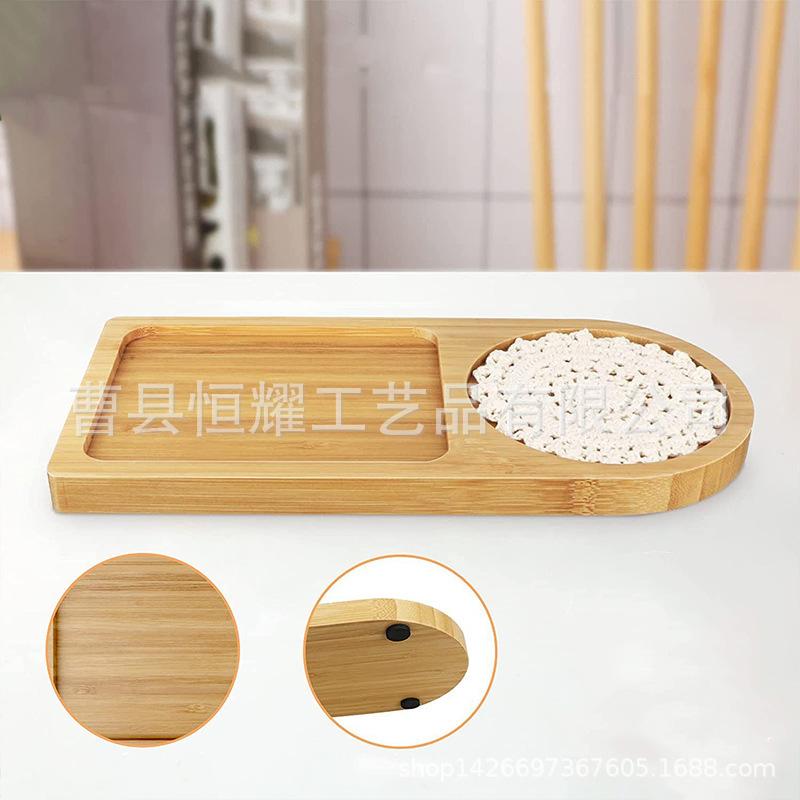 竹质托盘点心水杯盘酒店茶水盘水果盘子浴室收纳盘木托盘批发 (