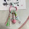 Colgante Original de Bolso de Cerámica Hecho a Mano de Yuan Xiaohong, Adorno de Borla Tejida con Cuerda de Jingdezhen, Accesorio de Bolso Artístico de Nicho