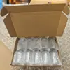 Nuevo Producto Amazon Botella Redonda de Leche de 60ml Taza para Bebidas de Jugo Vidrio de Sodio Calcio Portátil Taza para Leche y Café