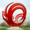 Gran escultura de campus de acero inoxidable, fuente de fábrica, libro escolar, volumen de modelado, cultura, paisaje cuadrado, acero blanco, péndulo de metal