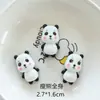 Acessórios de Joia DIY de Resina Panda Vermelho Desenho Animado Capa de Celular Pingente para Sapato com Furo Adesivo Grampo de Cabelo Acessórios de Cabelo Material