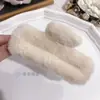 Presilha de Cabelo de Pelúcia Imitação de Pelo de Coelho Clip de Tubarão Grande Estilo Suave Acessórios de Cabelo Coreanos Outono e Inverno Venda por Atacado
