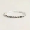 Venta Caliente Transfronteriza Joyería de Mano al por Mayor Pulsera Elástica de Fila Única con Diamantes Completos Pulsera de Diamantes de Cristal para Novia Pulsera de Múltiples Filas de Diamantes