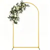 Arco personalizable y personalizable para bodas, de hierro dorado, con tubo cuadrado y tubo redondo, en forma de arco, soporte de arco, marco de fondo, decoración, arreglo