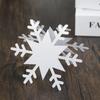 Fábrica fuente hueco blanco copo de nieve tarjeta de asiento nombre escrito a mano tarjeta plegable bendición tarjeta de mesa tarjeta de mesa Shenzhen en stock