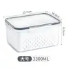 Caja de Drenaje para Almacenamiento de Refrigerador Azul Cuadrada Grado Alimenticio Especial Refrigerado y Congelado Sellada Cocina Fruta y Verdura
