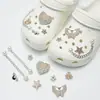 Amuletos para Zapatos Croc, Accesorios para Mujer, Clips para Zapatos DIY, Decoraciones 3D con Pedrería, Clips Desmontables, Estilo de Moda de Influencers