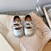 Zapatos de Cuero para Niñas 2026 Capitán Tigre Lazo Zapatos de Princesa Estilo Coreano Zapatos Planos de Estudiante Zapatos Casuales para Bebé Zapatos para Niños Venta al por Mayor