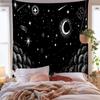 Directamente del fabricante: Tapiz Bohemio del Árbol de la Vida, Tapiz del Sol y la Luna Tótem Sol Blanco y Negro, Tela de Fondo Decorativa
