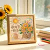 Pintura de perlas Regalo del Día del Maestro Decoración de mesa DIY estudiante hecho a mano Pintura de diamantes para hacer y regalar a los maestros