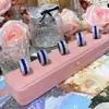 Anillo de Colorido Zafiro Tanzanita de Diseño Pesado Camelia Piedra Preciosa Cubo de Azúcar Circonita Fila de Rueda Ancha Anillo para Hombres y Mujeres