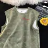 Camiseta sin mangas tipo chaleco tie-dye de verano, estilo americano Ins, para hombre, holgada y versátil, top casual fresco y elegante para adolescentes