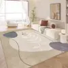 Tapete de Veludo Cristal para Sala de Estar, Antiderrapante, Tapete de Grande Área para Uso Doméstico, Tapete Estampado Lavável de Luxo Leve, Tapete para Casa