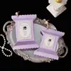Cajas creativas para dulces de boda con textura, disponibles en múltiples colores, con un diseño cuadrado pequeño y vintage, perfectas para proyectos de bricolaje